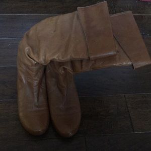 Steve Madden; Leather; camel colored boots